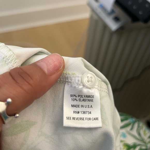 Persifor Boat Dress Vacation Blue and White Patterned Dress made in USA - Picture 5 of 5